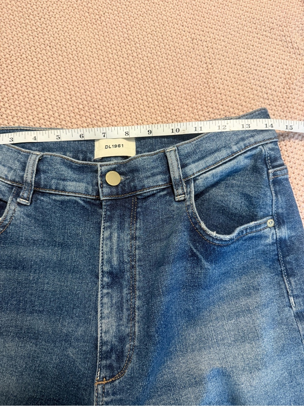 DL1961 Hepburn Wide-Leg High-Rise Jeans in West Lake 32” Inseam Size 29 - Picture 10 of 13